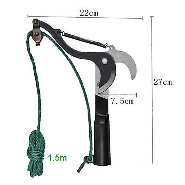1Pc High-altitude Extension Lopper Branch Scissors Extendable Fruit Tree Pruning Saw Cutter Garden Trimmer Tool With Rope