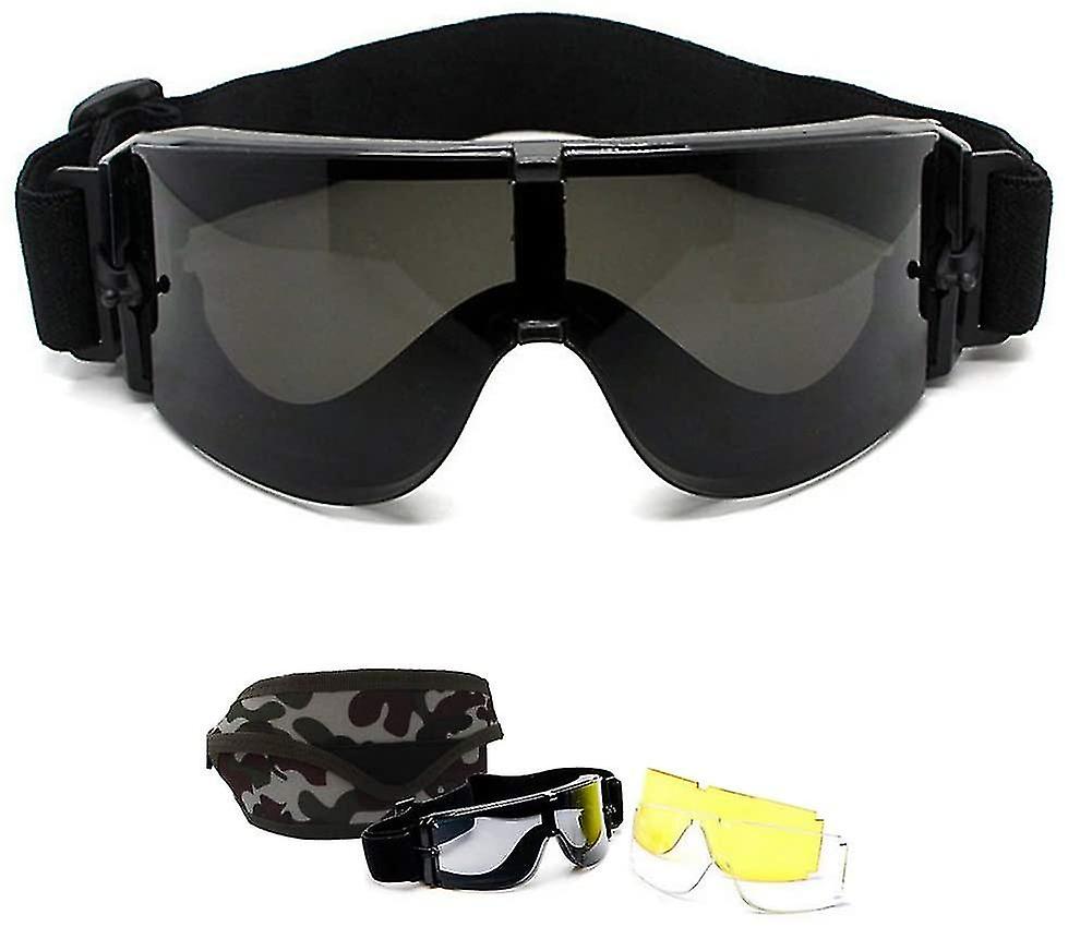 Fong Airsoft Paintball Cs Goggles-x800 Military Tactical Army Ballistic Goggles Goggles Riding Motor