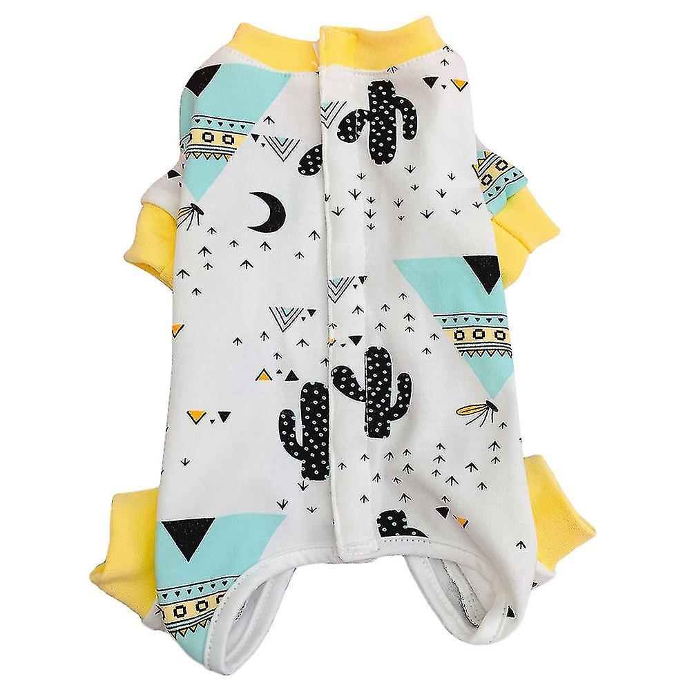 Cactus Pattern Pet Recovery Suit Pet Wound Protector Pet Skin Diseases Suit