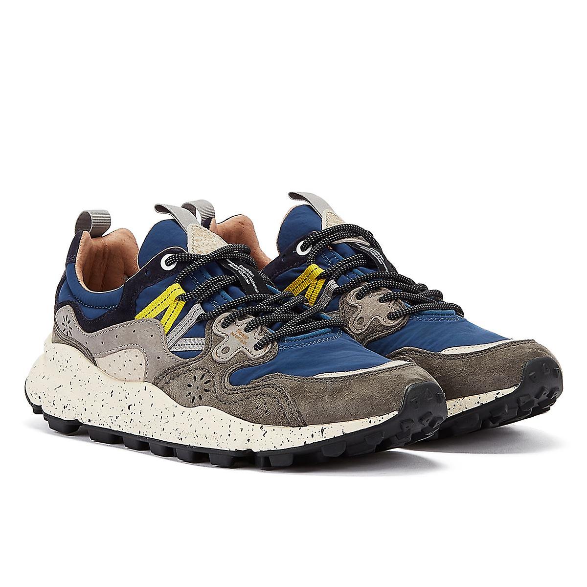 Flower Mountain Yamano Suede Men's Grey/Blue Trainers