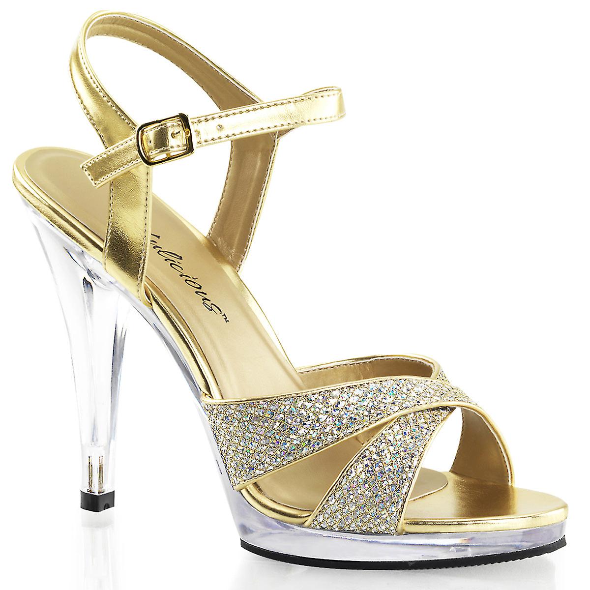 Fabulicious Womens Sandals Flair-419(g) Gold Multi Glitter/clr