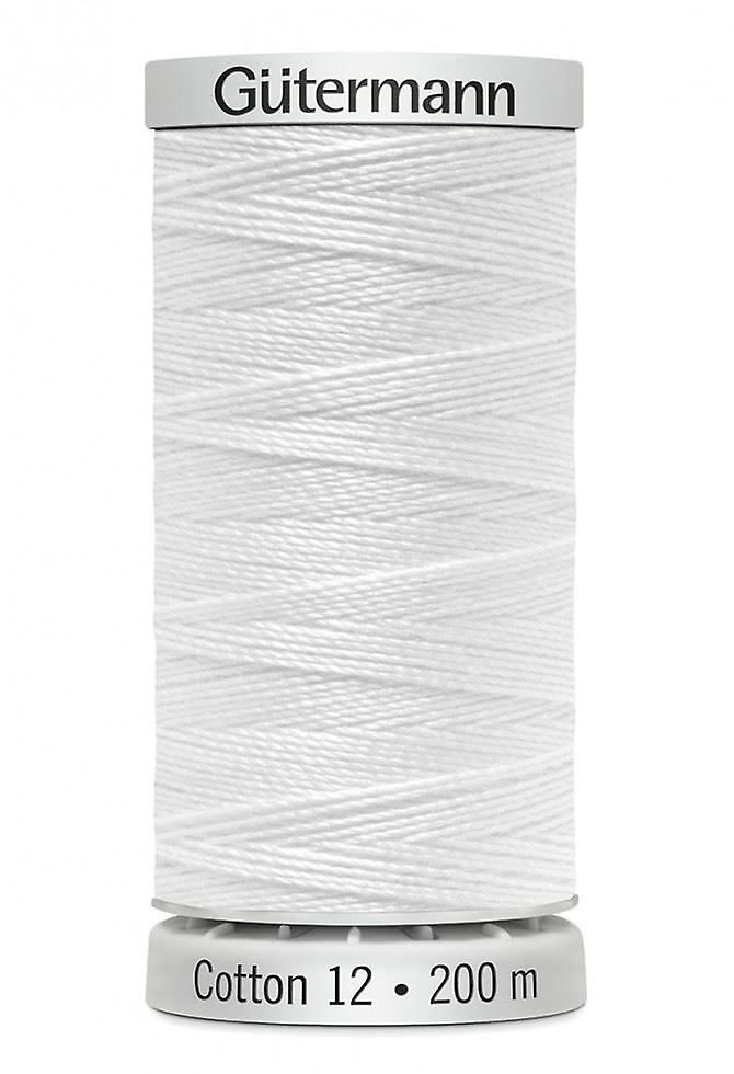 Gutermann No 12 Sulky Cotton Embroidery Thread 200m 1001 - each