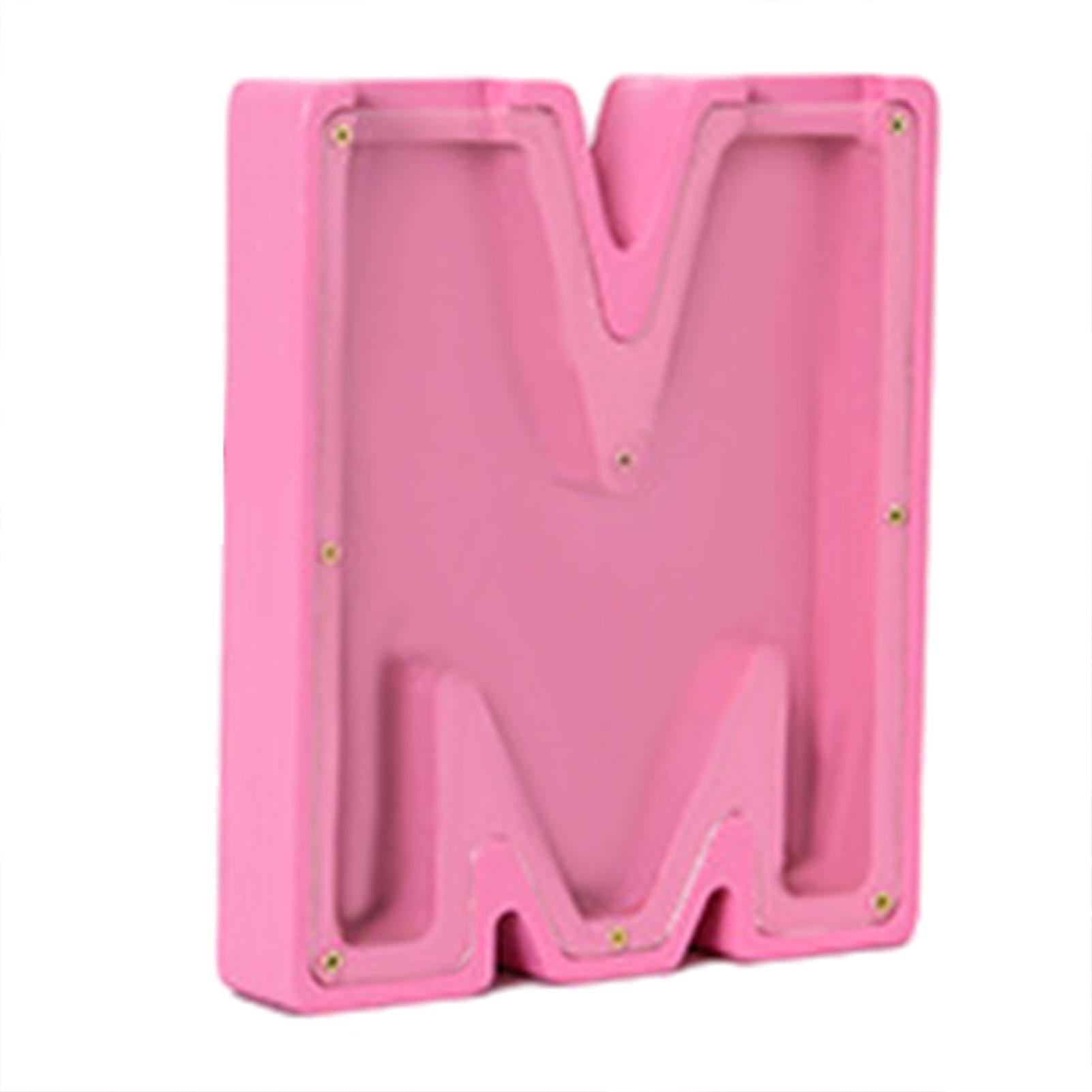 Wooden Capitals Letter Shape Piggys Bank Stylish Saving Money Container for Home Bedroom