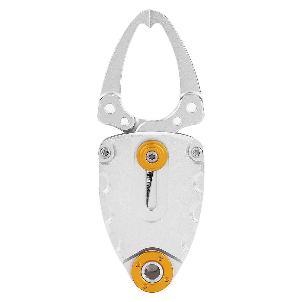 Mini pince à lèvres en métal pour pêche (argent)