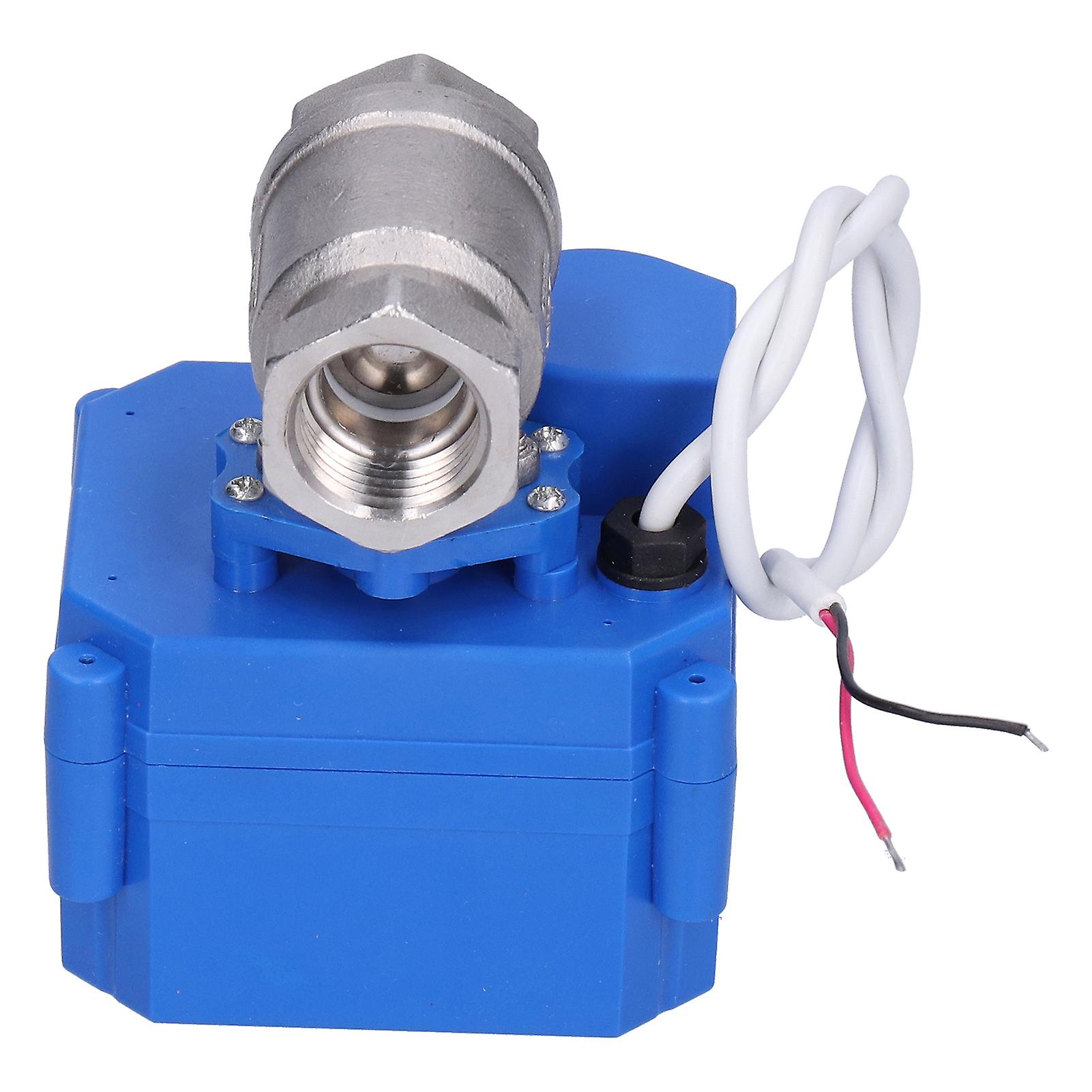 Electric Ball Valve, 1/2 Stainless Steel Cr01 Connection Method Bsp Thread Standard Dc12v Mini Electric Ball Valve For Projects Where Opening The
