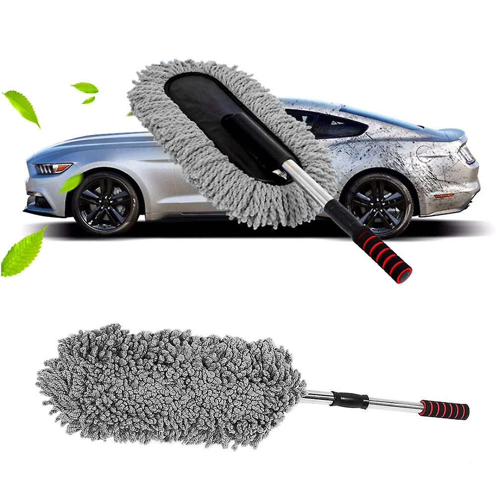 ZTB Extendable Retractable Car Cleaning Brush for Windows, Dusting, and Waxing