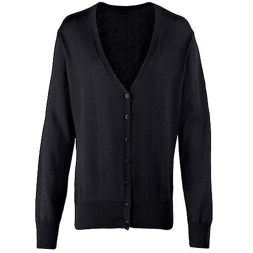 Premier Dam / Dam Bomull Akryl V-ringad Cardigan