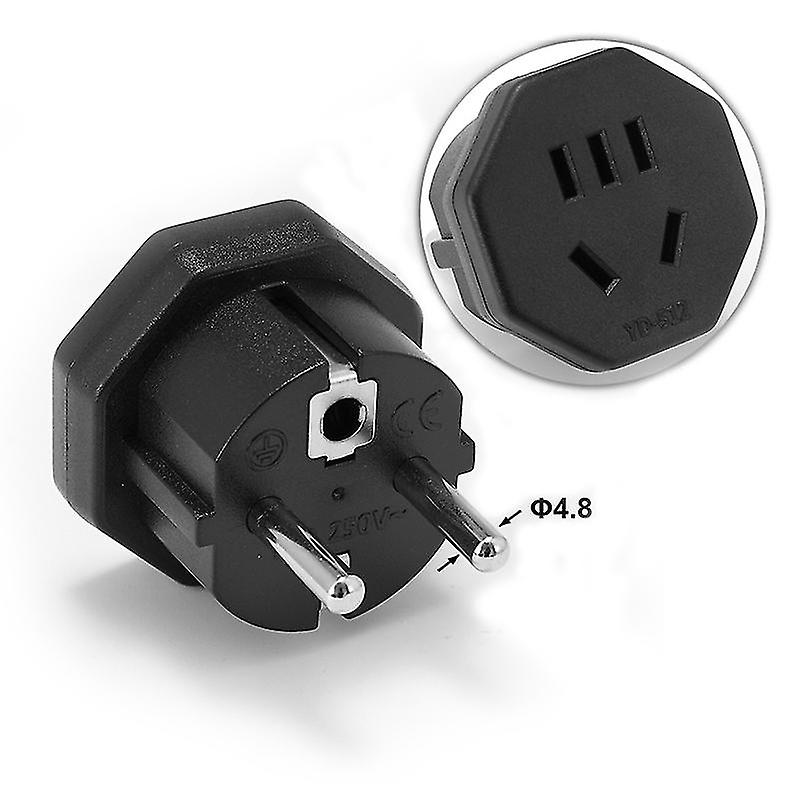 16a 250v Eu Plug Adapter Au Us To Eu Adapter European Socket Converter Adapter Ac Travel Adapter Wall Charger Plug Adapter