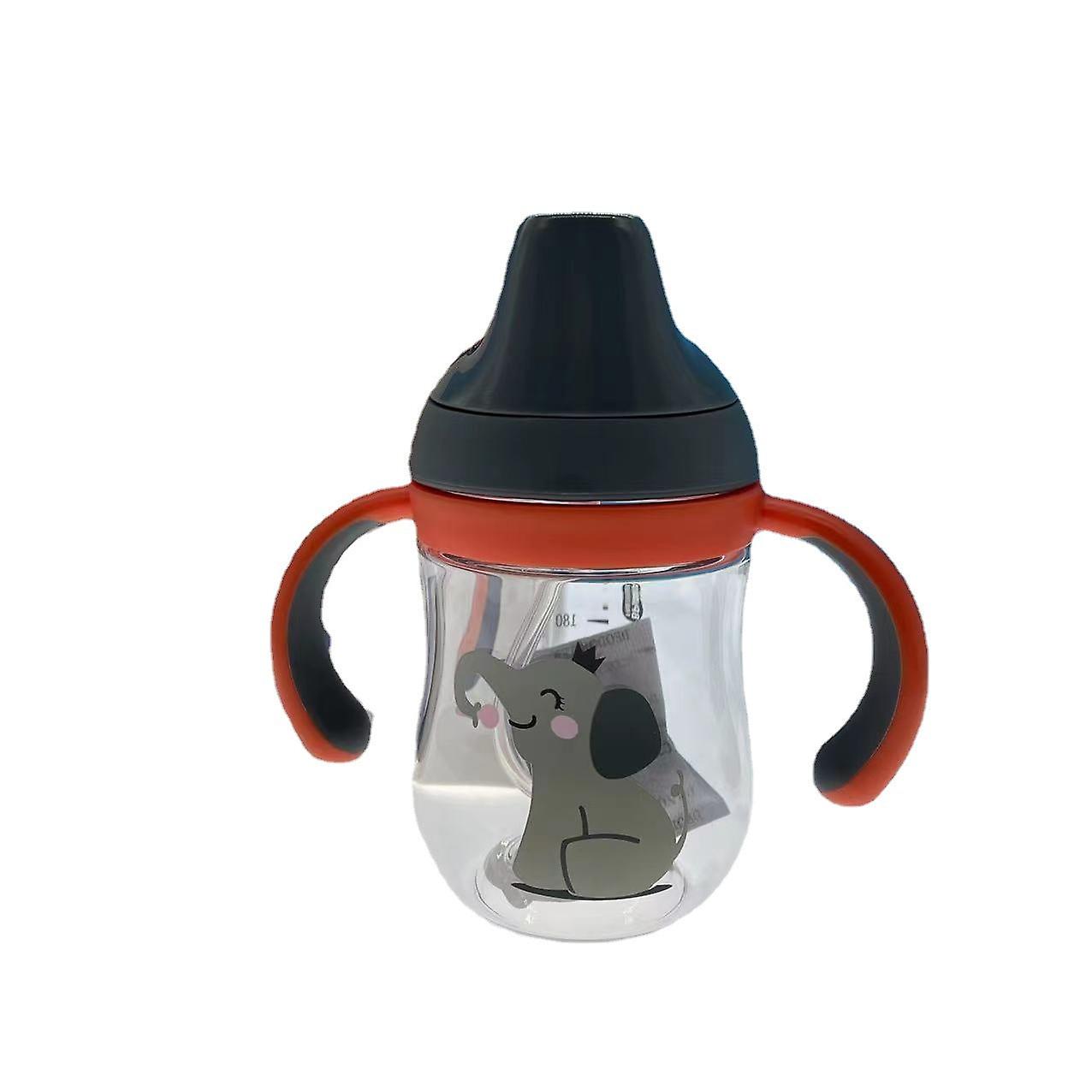 Kids Water Drinking Bottle Cute For Child Duckbill Tritan260ml With Handle Gravitational Ball