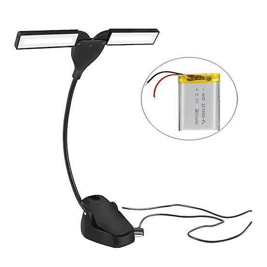LED Reading Light Book Clip Lamp with 360-Degree Rotation Gooseneck Dimmable Flicker-Free Eye Protection Book Light