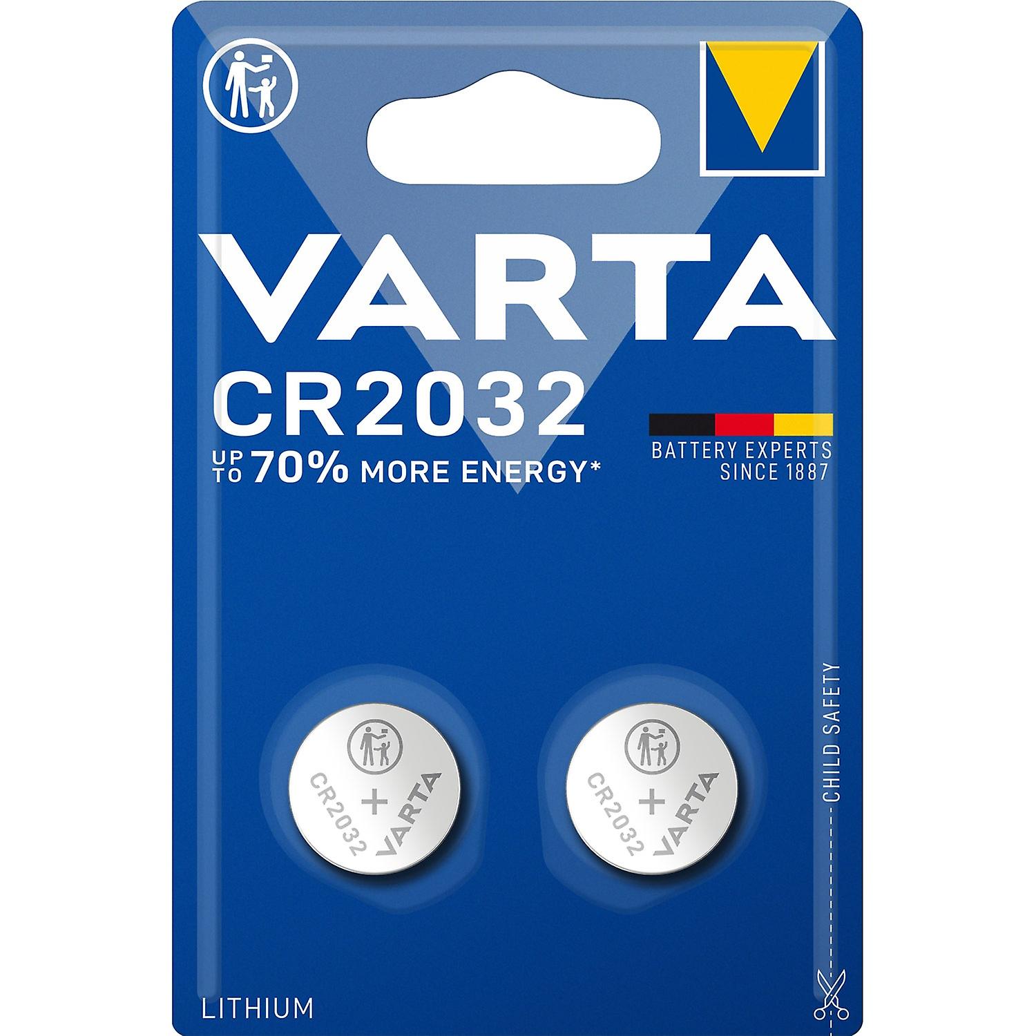 CR2032 3V Lithium Coin Cell Battery 2 Pack