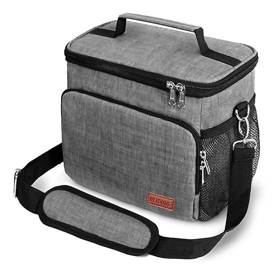 Insulated Lunch Bag for Women Men Reusable Lunch Box with Adjustable Shoulder Strap Leakproof Cooler Tote Bag BPA-Free Picnic Organizer for Office