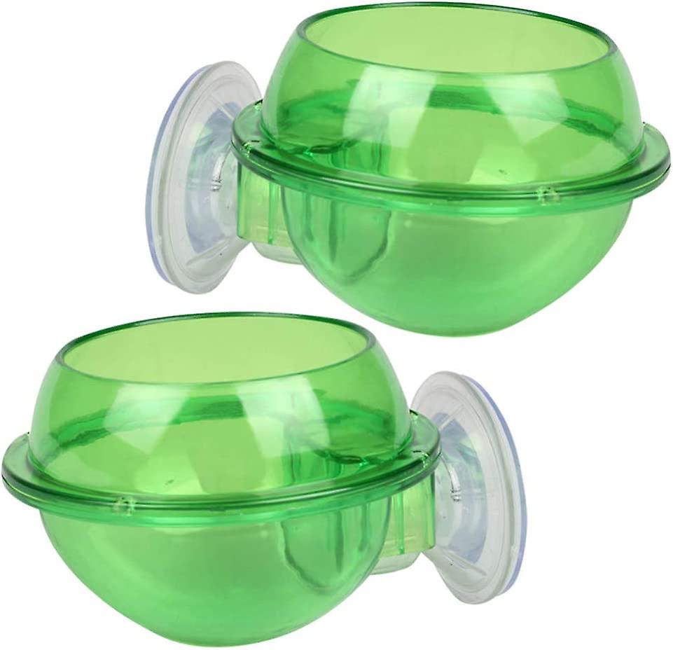 2PCS Suction Cup Reptile Feeder Anti-Escape Reptile Food Bowl For Tortoise Gecko Snakes