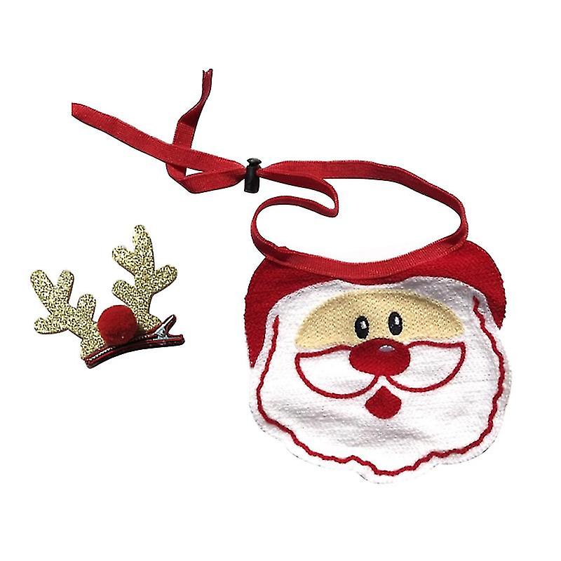 2pcs Dog Christmas Bib
