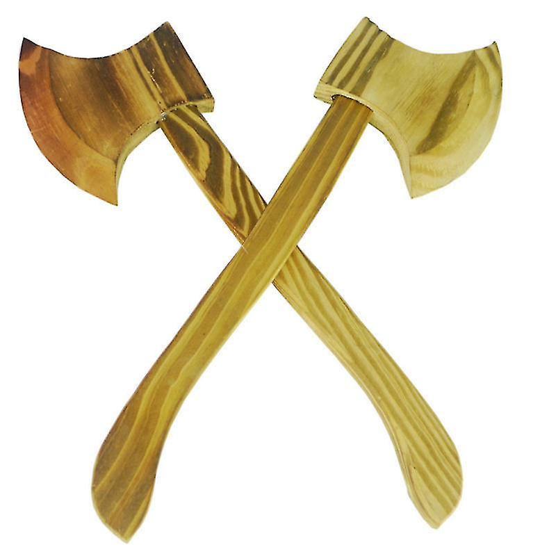 2pcs Wood Axes For Halloween Decorations