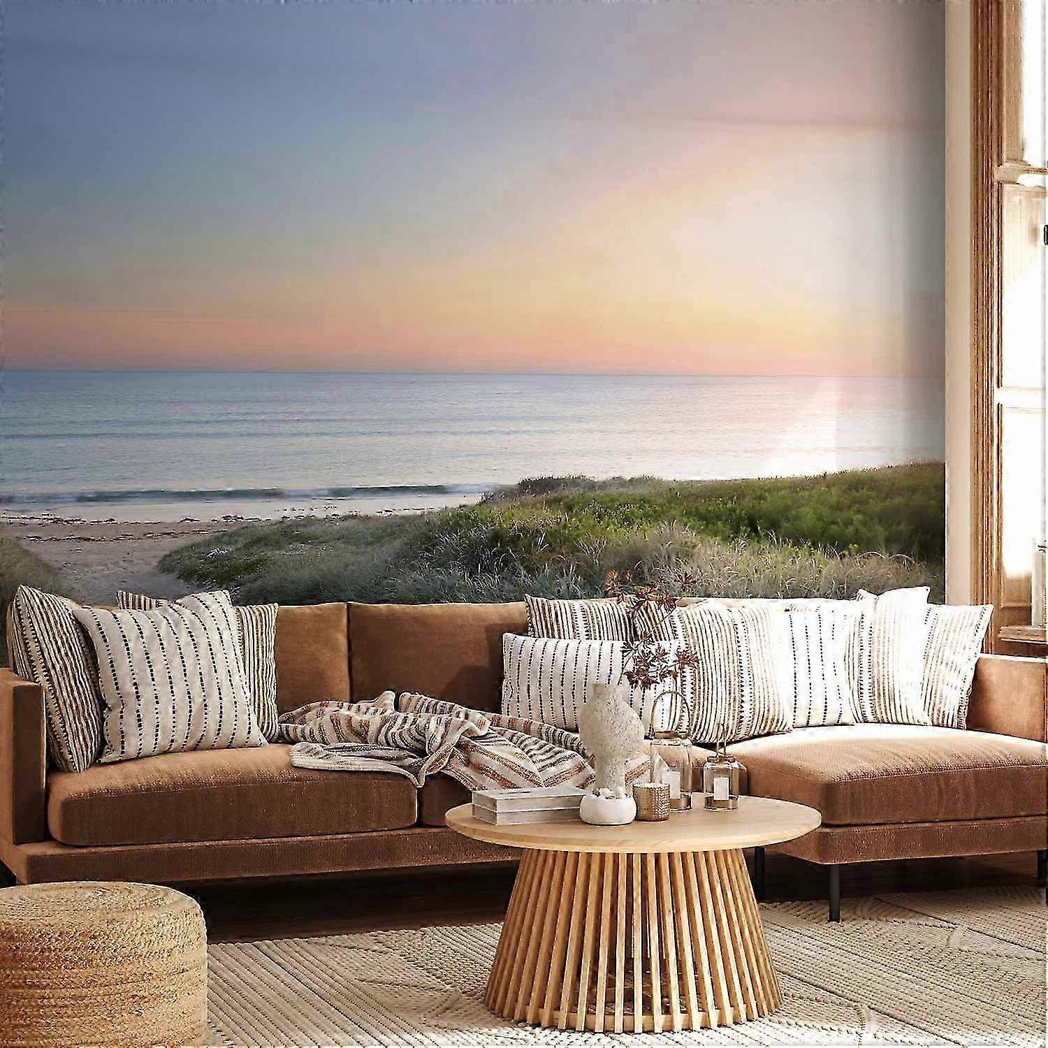 Falfestmény - Reggeli séta a tengerparton