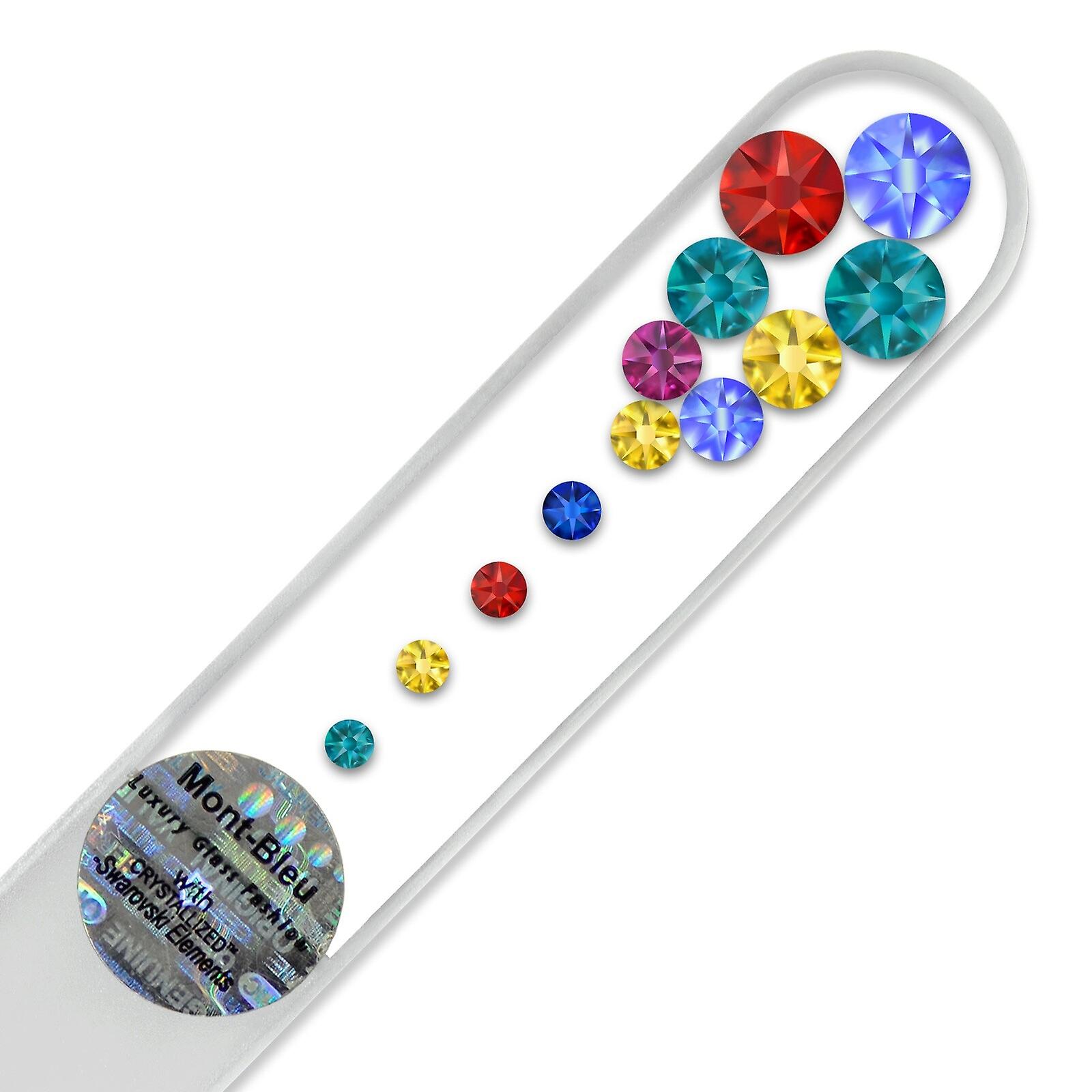 ガラスネイルヤスリ スワロフスキー M-M - ホワイトスカイ