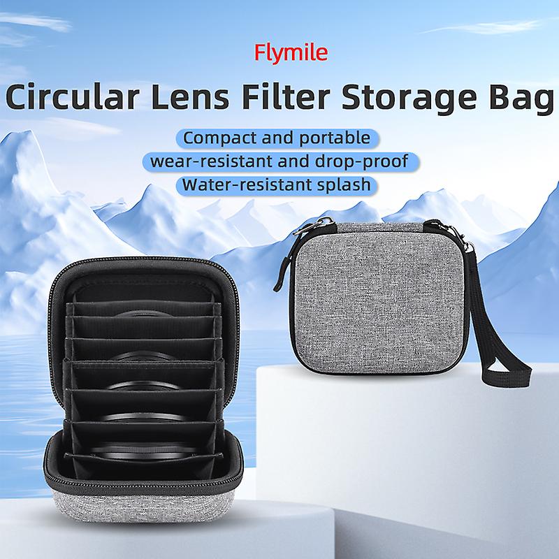 8 Layer Camera Filter Organiser Storage Bag for Insta 360/ DJI Pocket Camera