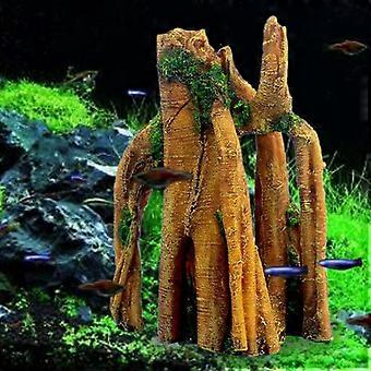 Aquarium Künstlicher Baumstamm Treibholz Dekoration Unterwasserlandschaft Aquarium Ornament Zubehör