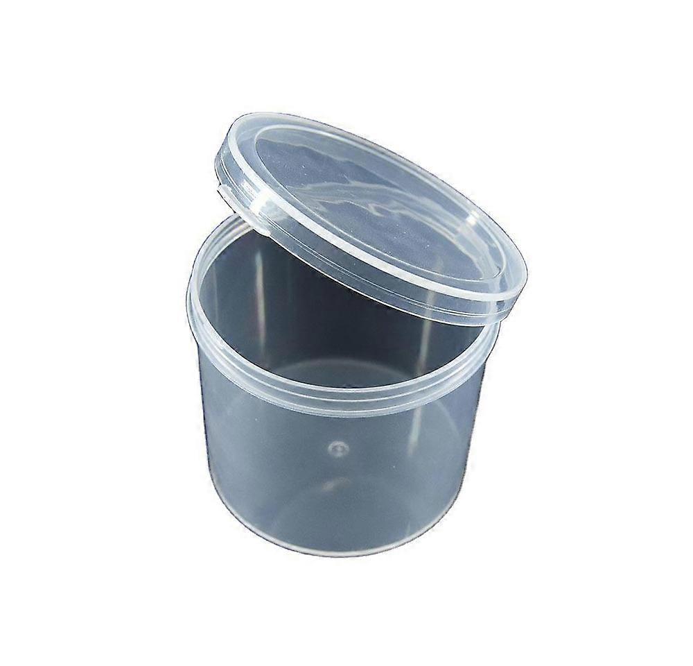 20 Pieces Transparent Sauce Box, Leakproof Plastic Storage, (Transparent White)