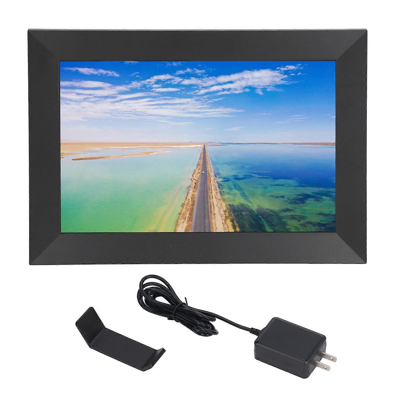 10.1 Inch Wifi Digital Photo Frame Smart Touch Screen Auto Rotation Wall Mountable Digital Picture Frame 100240v Us Plug
