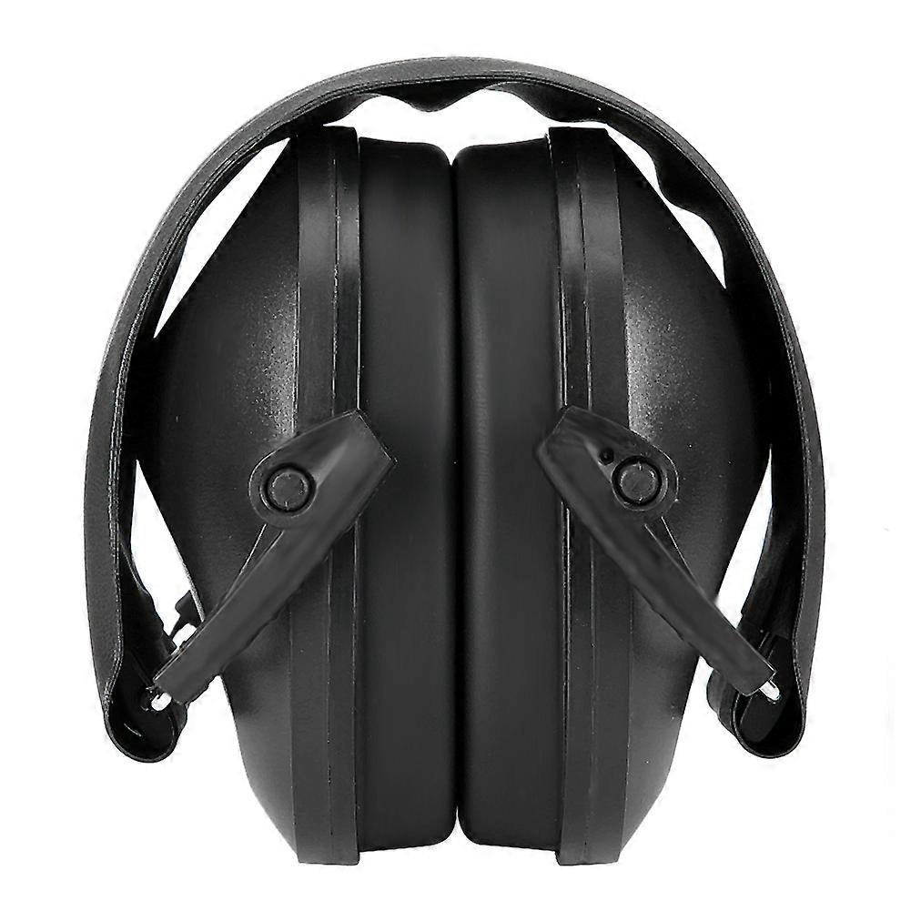 Foldable Protection Earmuff Learning Sleeping AntiNoise Industry Hearing Protector(Black )