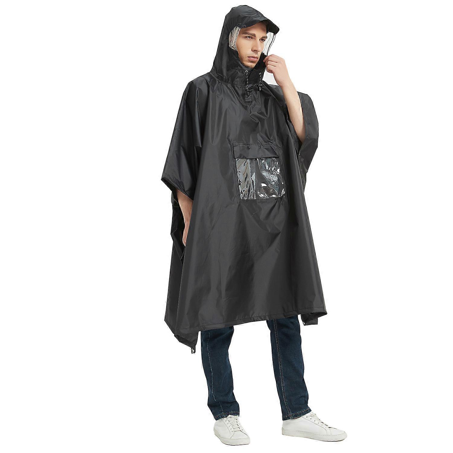 Raincoat Poncho With Hood Waterproof