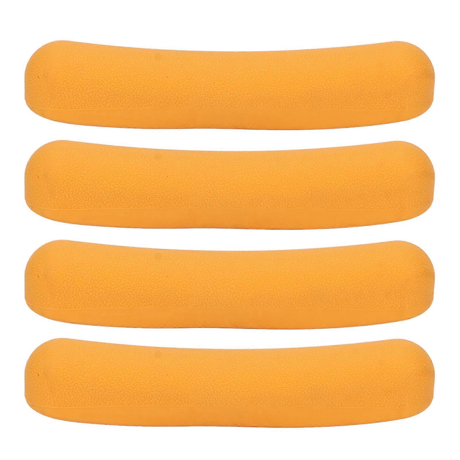 4pcs Crutch Underarm Pads Prevent Slipping Soft Tpr Replacement Crutch Armpit Cushion Orange