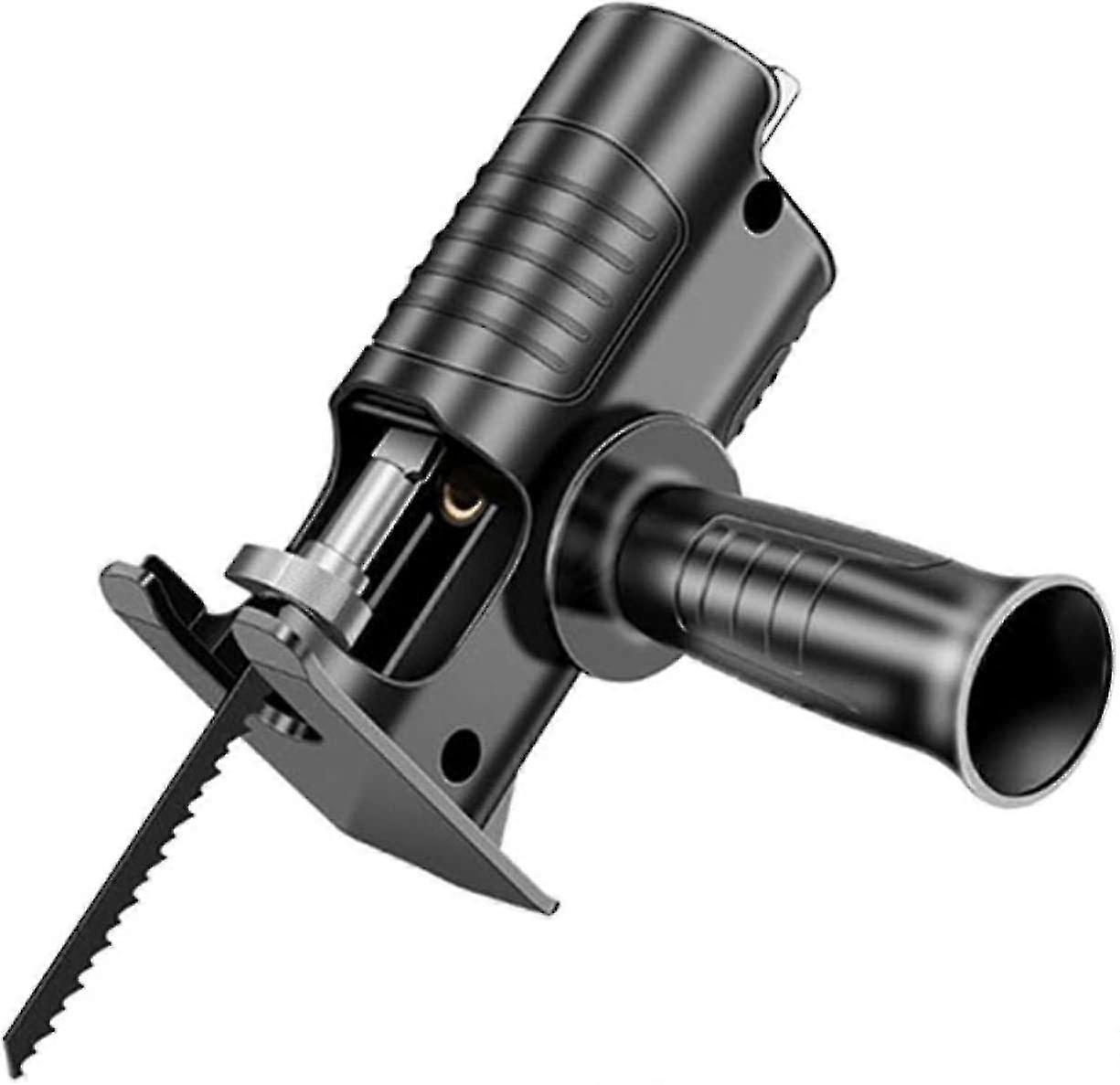 Portable, Safe Reciprocating Saw Kit With Woodworking Adapter, Blade, Home Drill Attachment Change Electric Bit For Cutti_Dec