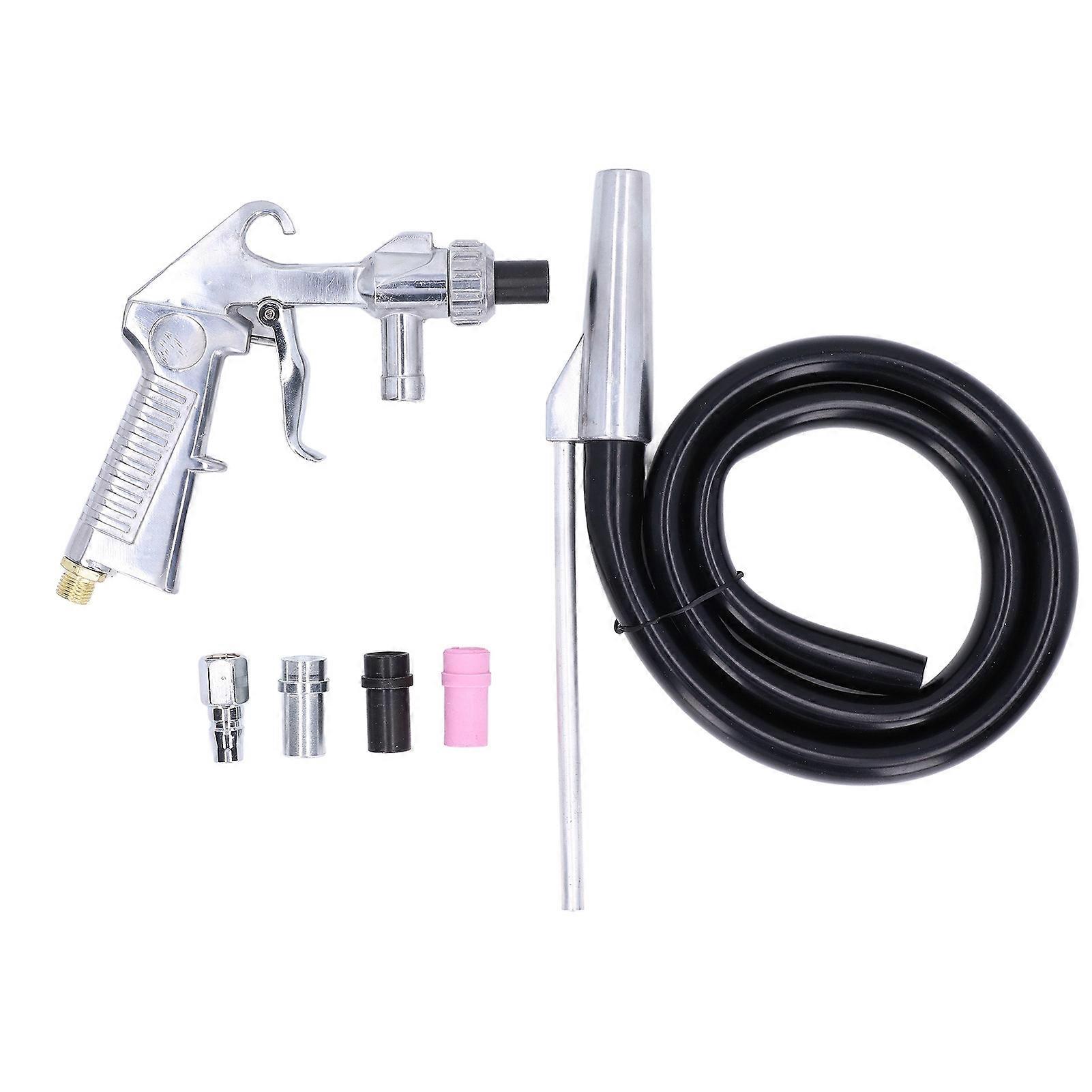 Sandblaster Sand Blaster Sandblasting Spray Gun Tool Set Kit with Nozzle for Polishing