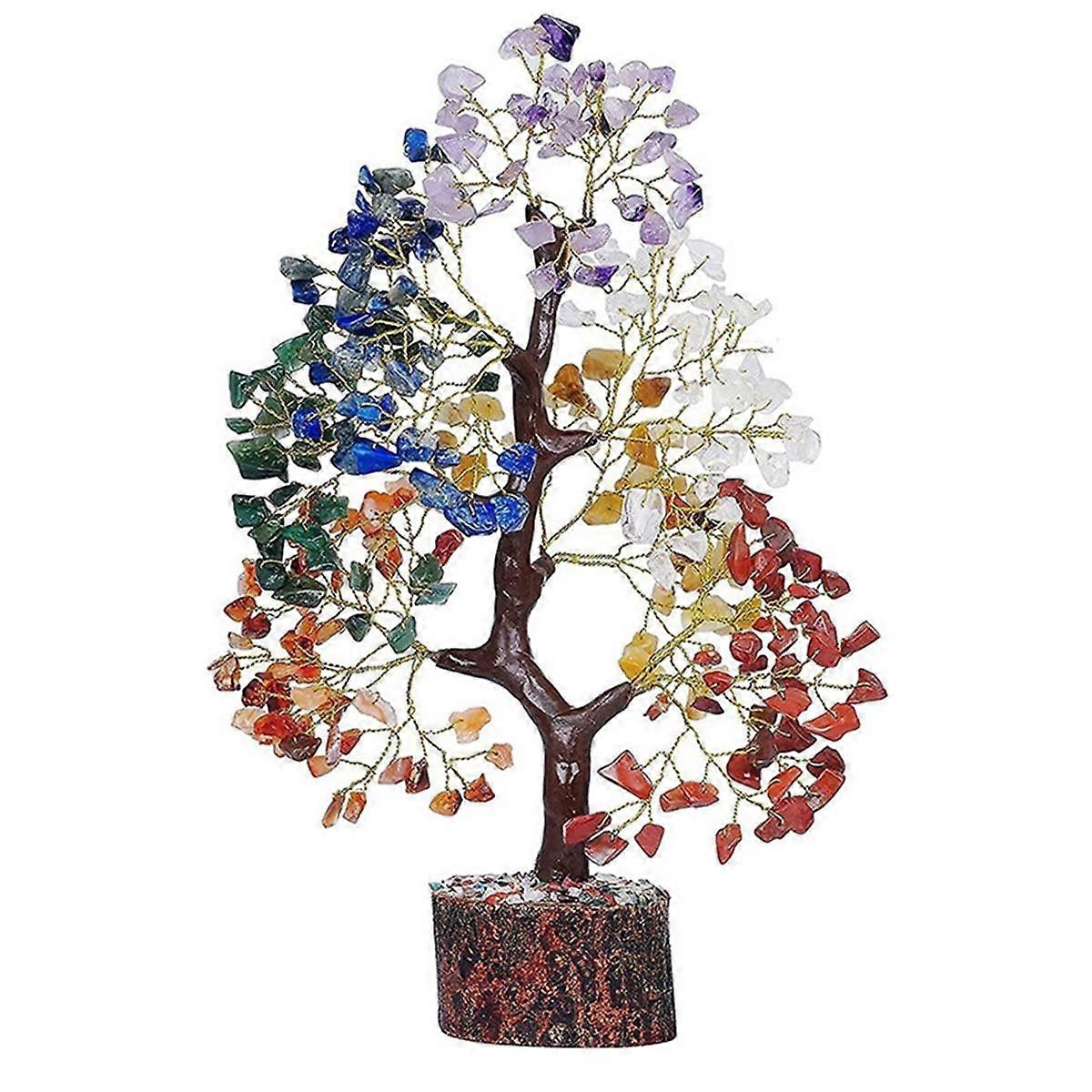 Tree Gift Crystal Tree Stone and Crystal Money Tree Healing Crystal Height 28cm, Width 18cm