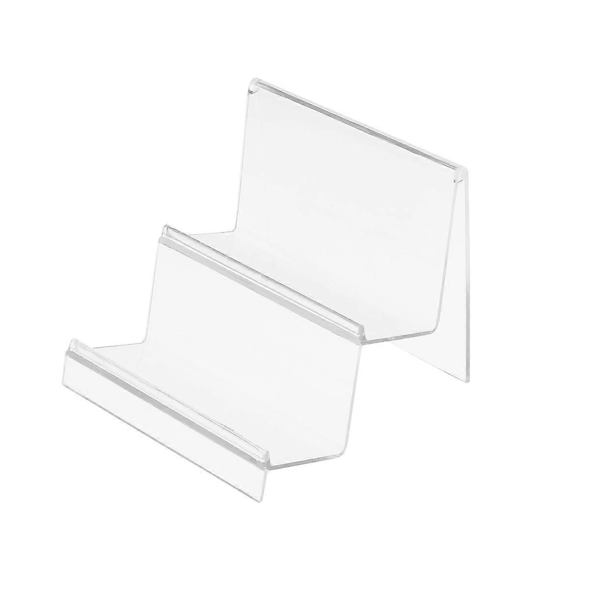 Acryl Desktop Storage Rack Brieftasche Display Stand Halter Geldbörse Handtasche Organizer Display Rack (zweischichtig)