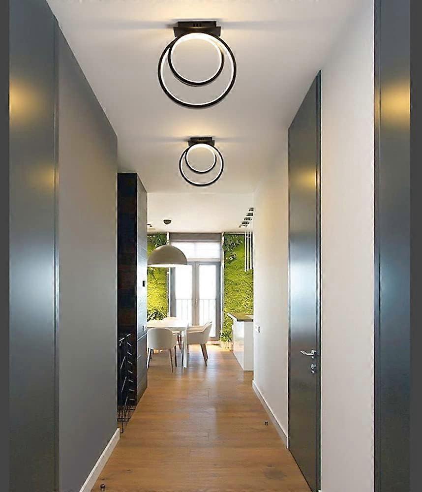 Plafonnier Nise, 3 lampes, allongé, acier noir, bois