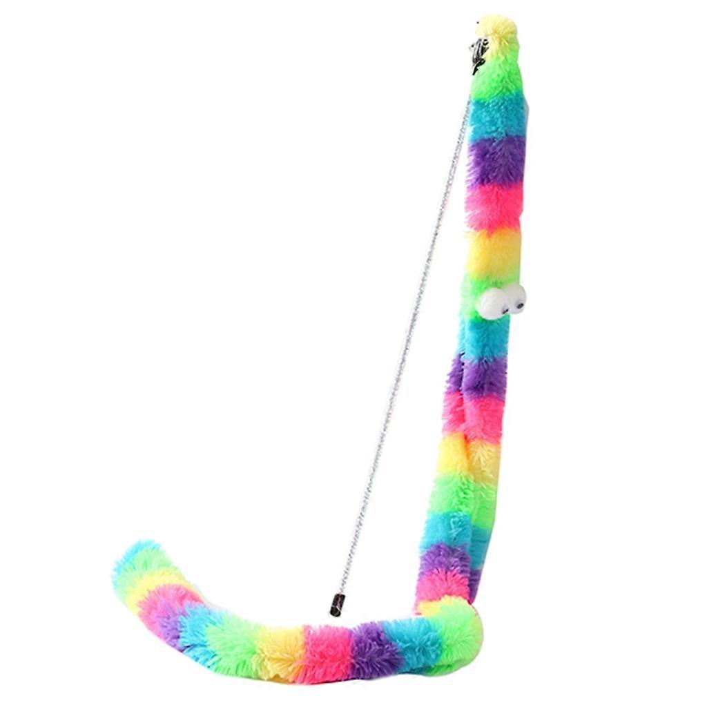 Cat Toy Teaser Wand with Bell Plush Toy Gift for Kitten Playing Exercising