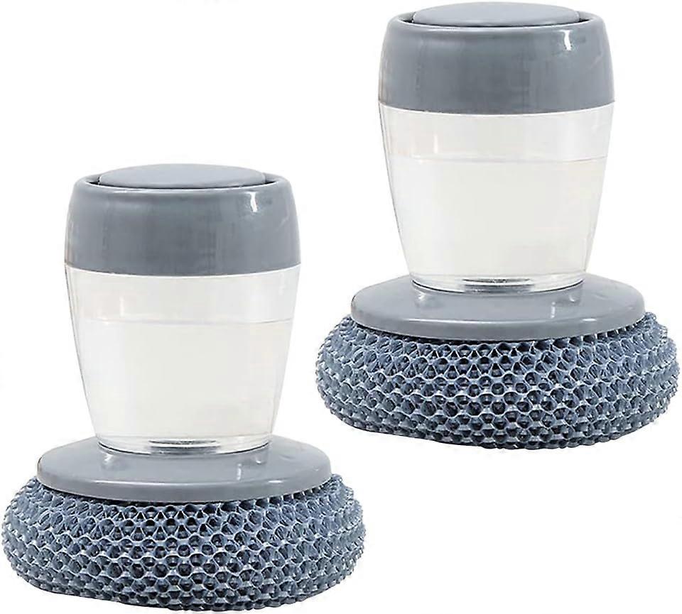 2025 New Palm Brush with Soap Dispenser, Multi-Function Cleaning Brush, Dishwashing Multi-Function Cleaning