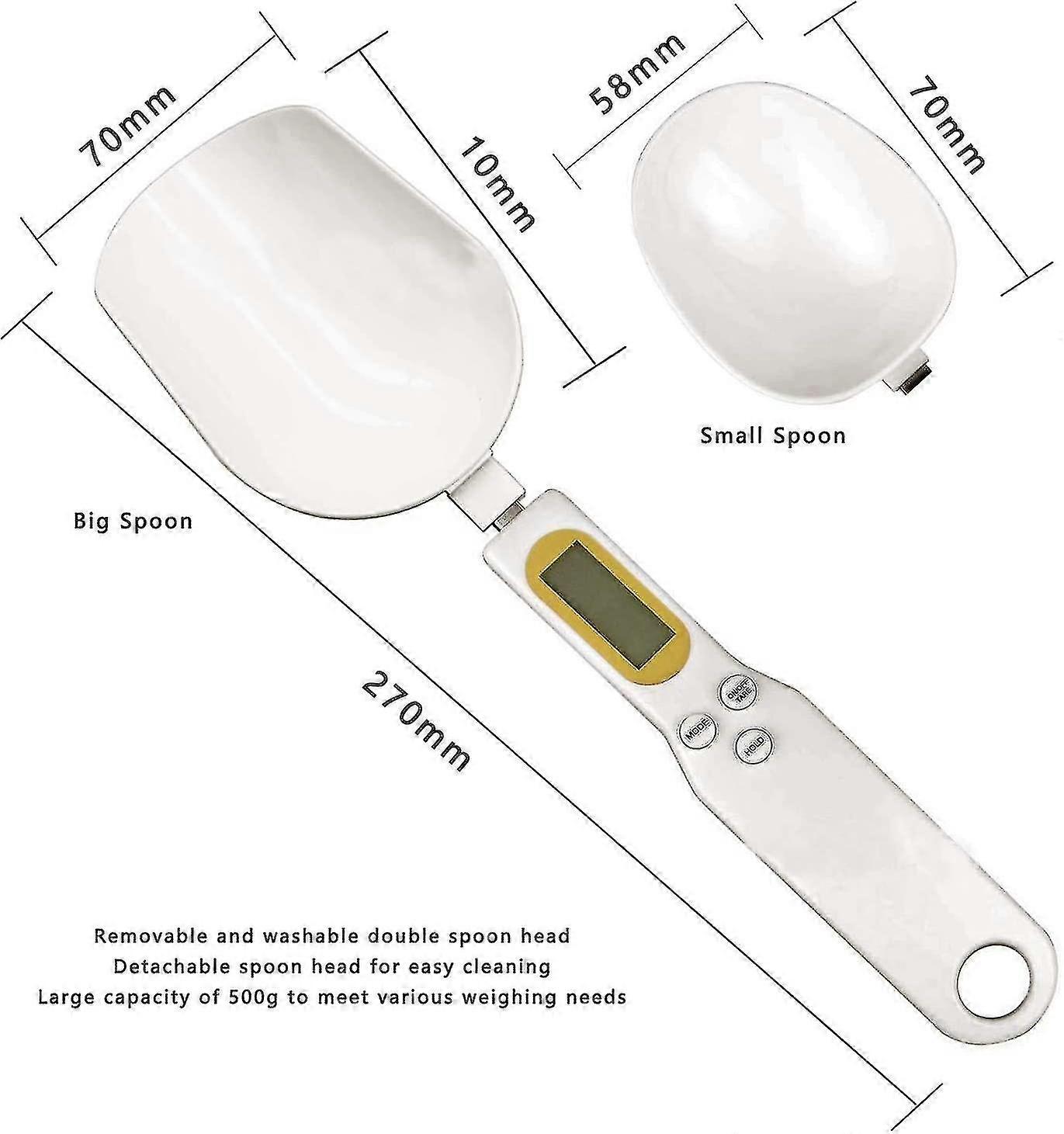 Digital Measuring Spoon Scale,High Precision Removable Double-Headed Electronic Measuring Spoon