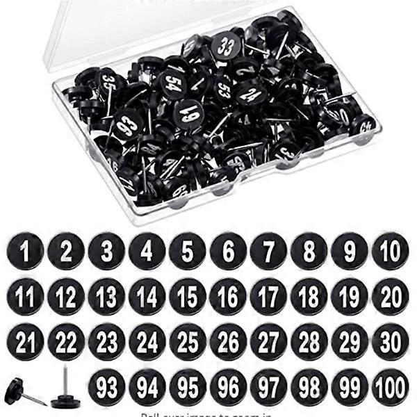 100 numbered map pins Numbered map pins for photo wall decoration bulletin boards