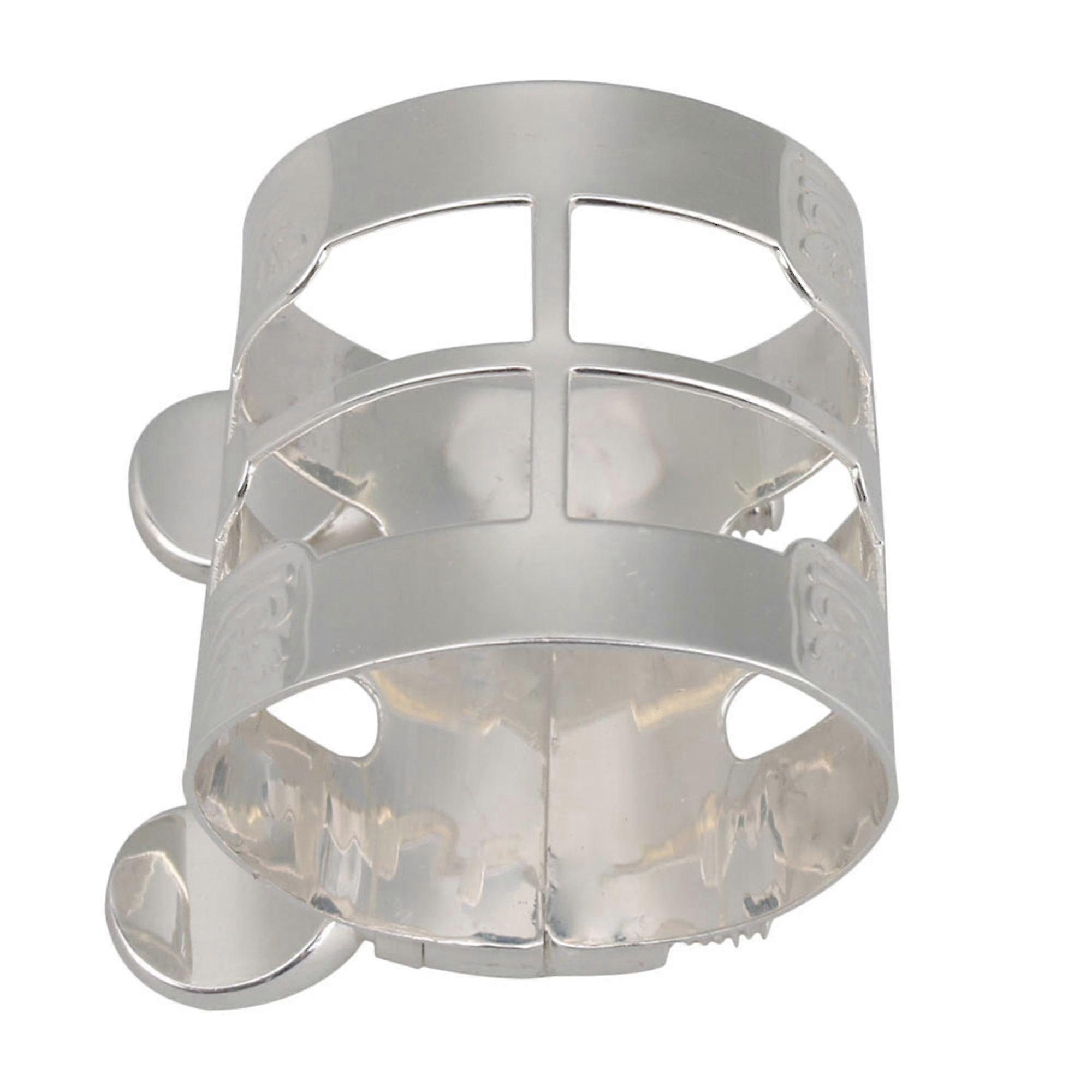 Silver Plated 27x4mm Alto Saxophone Ligature For Bakelite Mouthpieces
