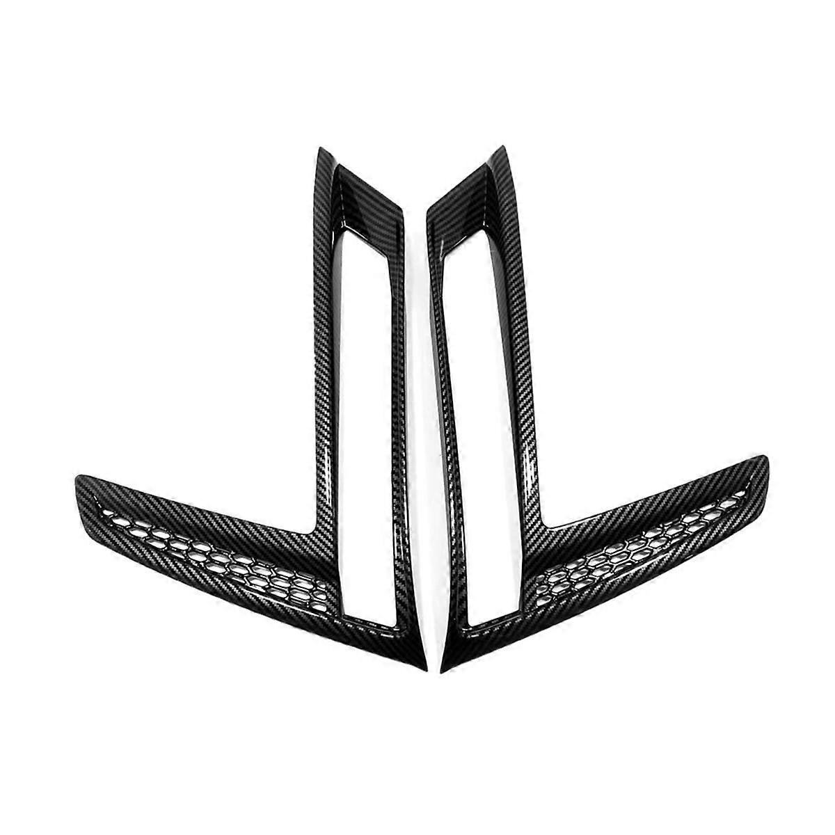 Für -V 2023 2024 Auto-Nebelscheinwerfer-Lampenabdeckung Dekor-Trimmzubehör - ABS-Kohlefaser