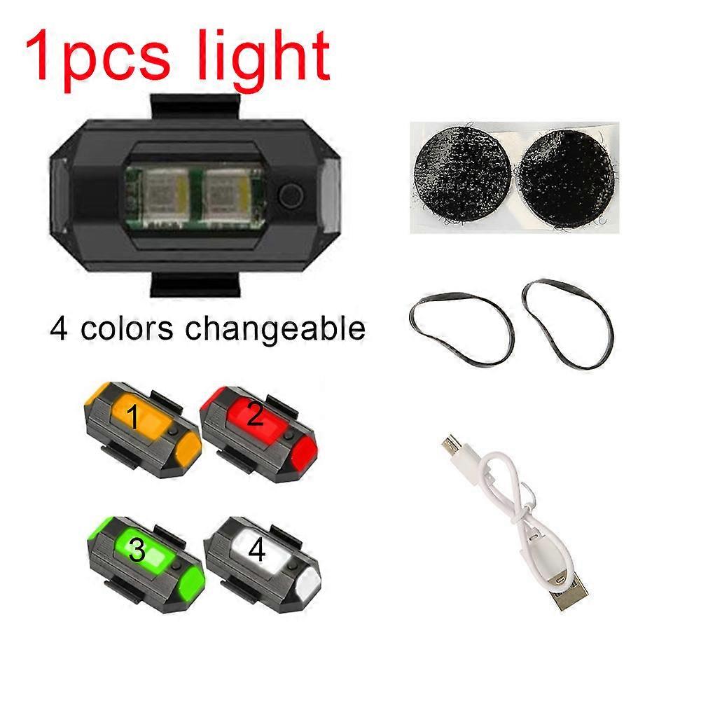 Universal LED Anti-collision Warning Light Mini Signal Light Drone with Strobe Light 7 Colors Turn Signal Indicator Motorcycle
