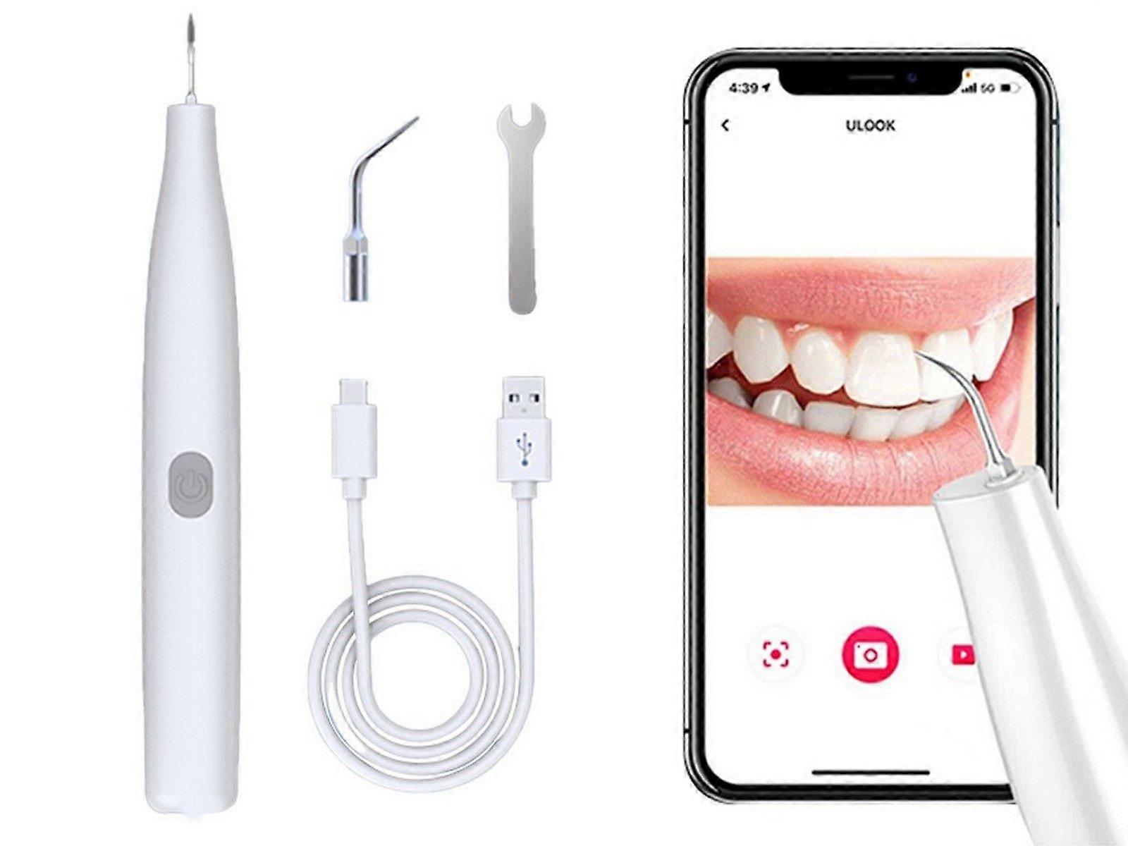 Visual Ultrasonic Electric Teeth Cleaning Tool Kit Dental Calculus Remover Tool