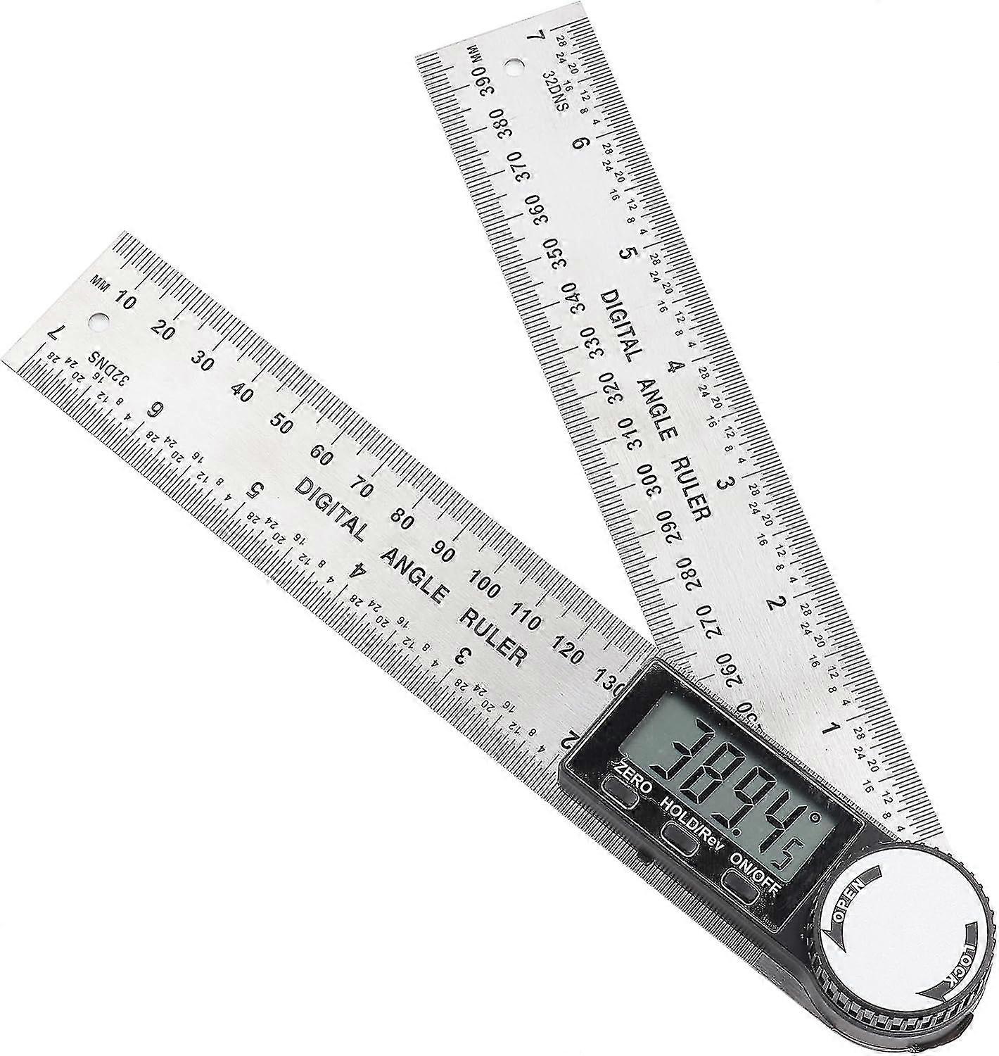 Digital Protractor-0-200mm Digital Angle Ruler Electronic Protractor Stainless Steel Goniometer Angle Finder