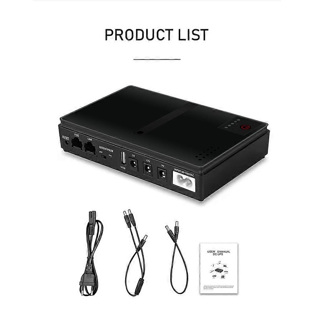 Portable MINI UPS 10400mAh 18V Uninterrupted Power Supply for Router Switch