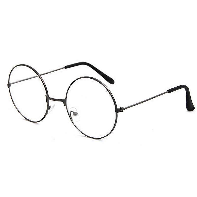 Round Plain Clear Glasses Ultra Light Metal Decoration Transparent Eyewear Prescription Optical Spectacle Frames