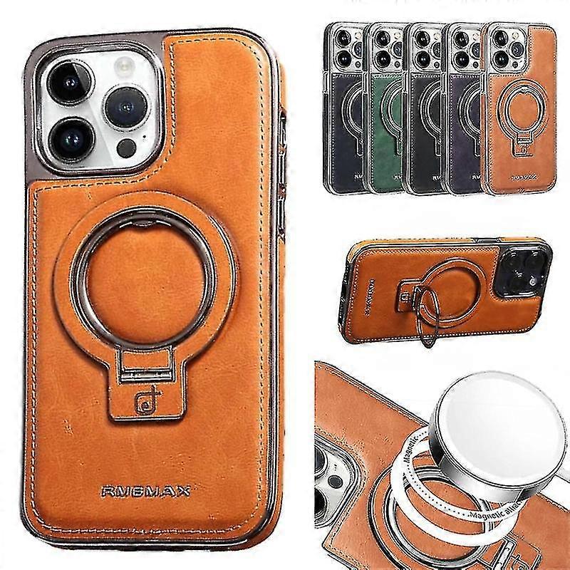 Luxury Leather Invisible Stand Phone Case For Iphone Case15/14/13 Pro Max