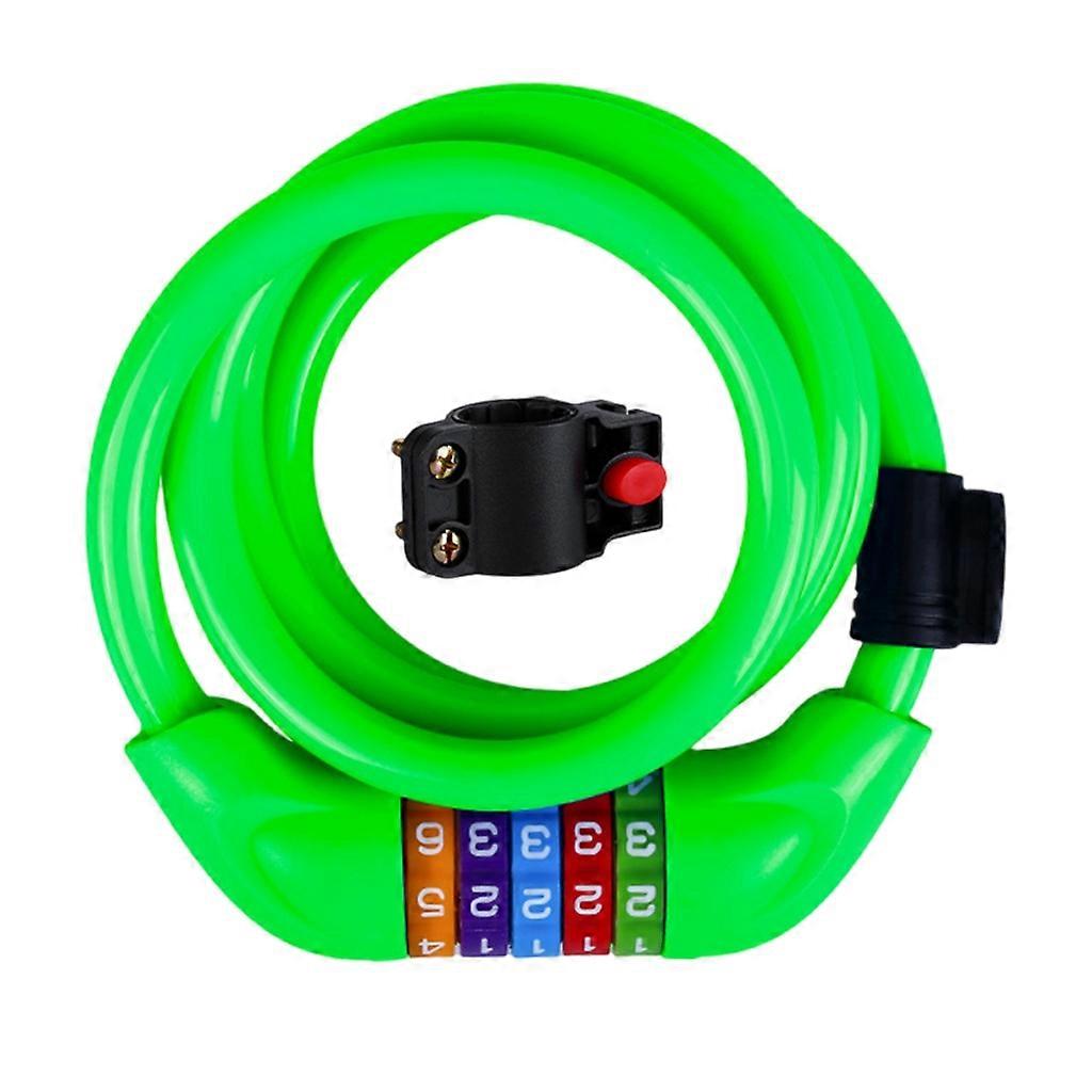 Bike Cable Lock 5Digit Combination Coiling Cable Lock Bike Password Lock