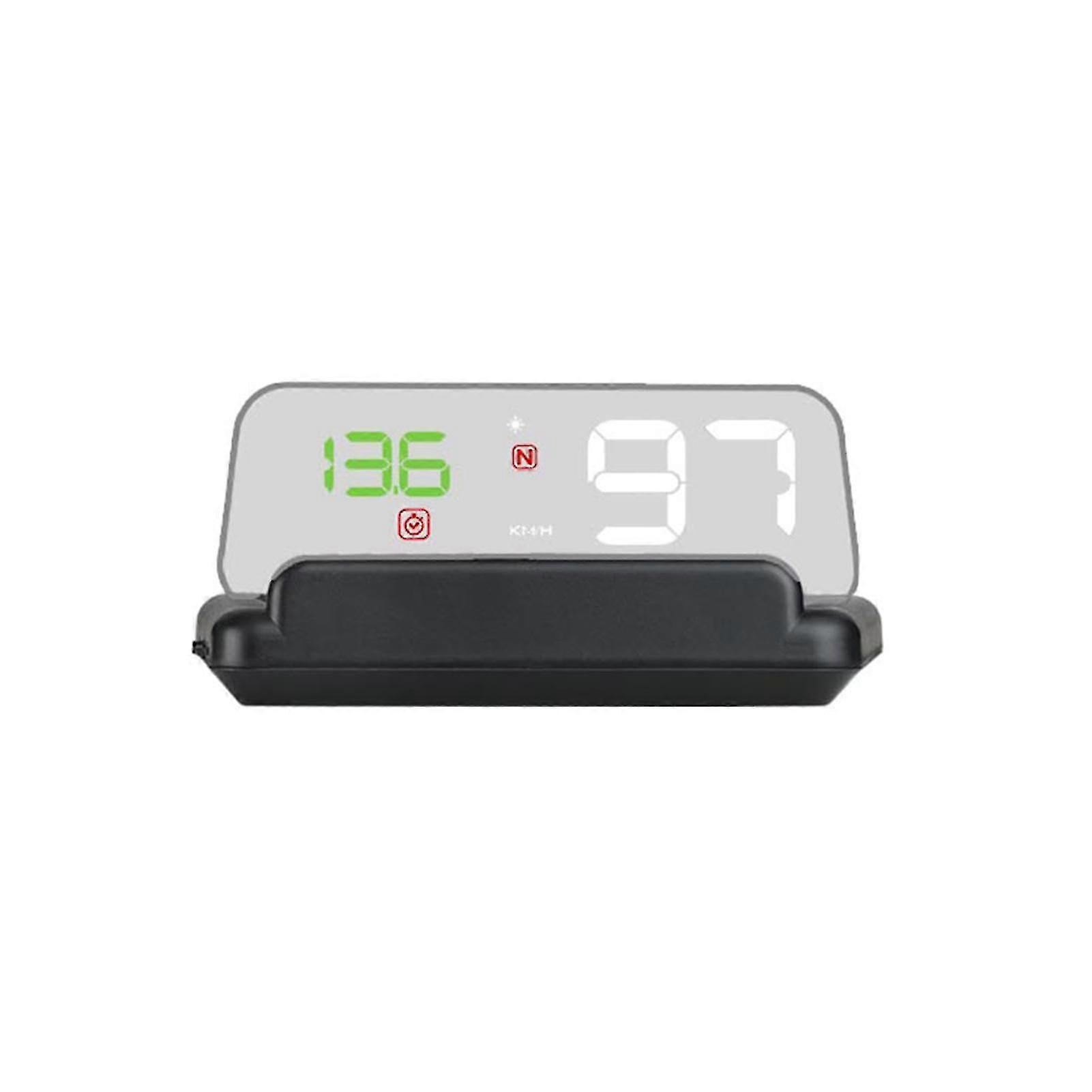 Black Car Hud Display, Gps Smart Gauge High Definition Hud Car Diagnostic Tool Safe Driving Computer Overspeed Fault Alarm For All Vehicles