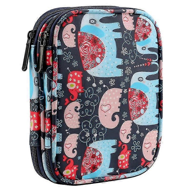 Crochet Hook Case, Ergonomic Crochet Hooks Organizer Empty, Crocheting Tools Storage Bag, Flower