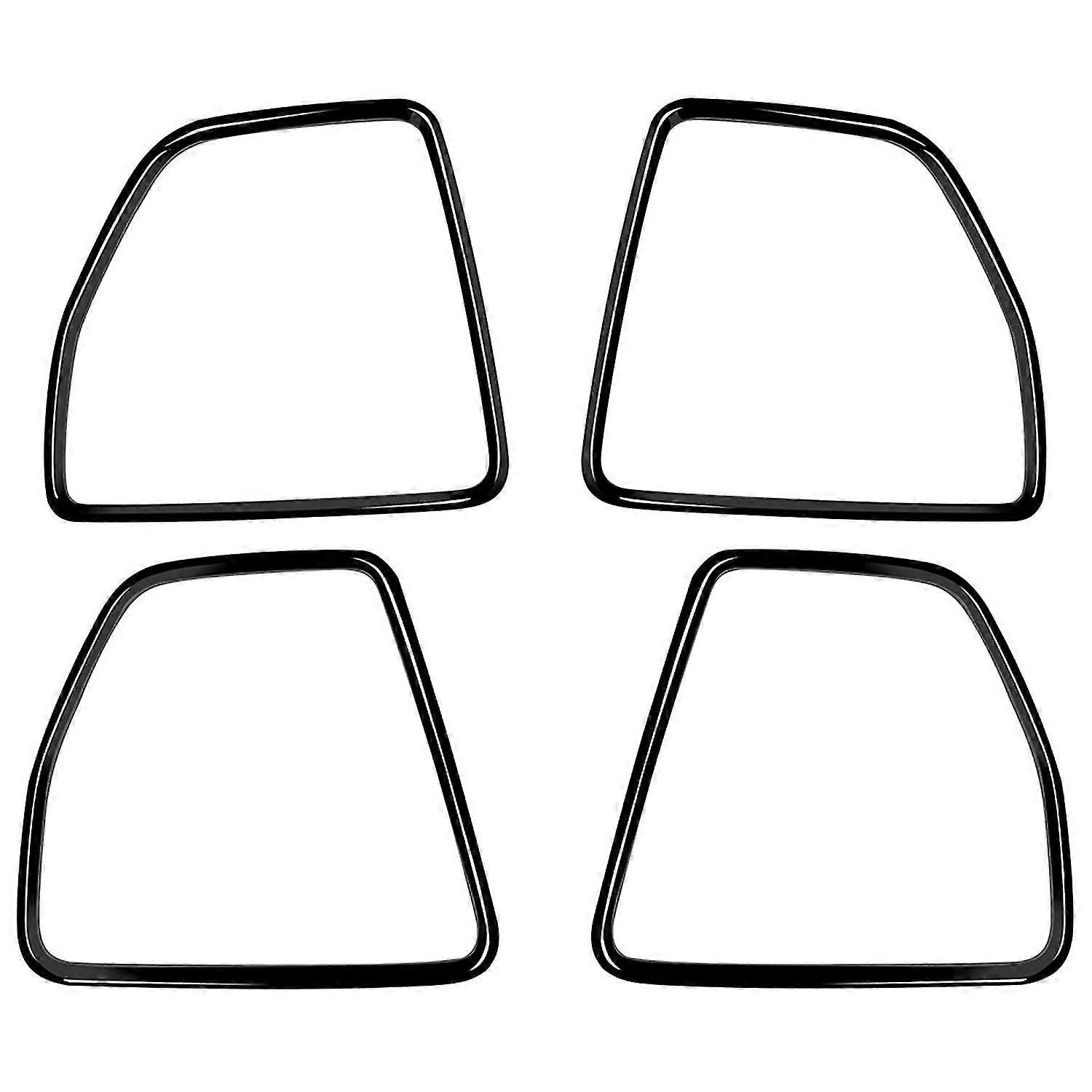 4pcs Glossy Black Side Door Audio Speaker Cover Decorative Ring Cover Trims For Vezel -v 2021 2022