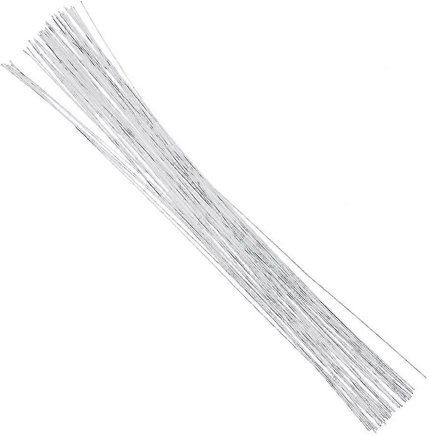 24 Gauge White Floral Wire 16 Inch,50/package